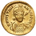 Justinian I (A.D. 527 â565), Gold Solidus (4.44g). Superb EF