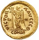 Ostrogothic Kingdom, Theodoric (A.D. 493-526), Gold Solidus (4.42 g.) Superb EF - 2