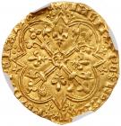 France. Charles VI (1380-1422). gold Mouton or Agnel d'or Emission, undated (2.5 - 2