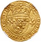 France. Charles VII (1422-1461). gold Ecu d'or neuf a la couronne, undated (3.36