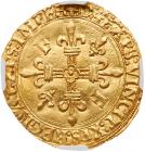 France. Francois I (1515-1547). gold Ecu d'or, undated - 2