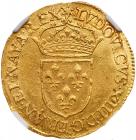 France. Louis XIII (1610-1643). gold Ecu d'or, 1636-A (3.36g)