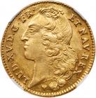 France. Louis XV (1715-1774). gold 2 Louis d'or au bandeau, 1758-BB (Strasbourg)