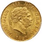 George III (1760-1820), Gold Half-Sovereign, 1820