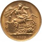 Victoria (1837-1901), Gold Two Pounds, 1893 - 2