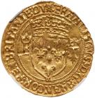 France. Francois I (1515-1547). gold Ecu d'or de Bretagne, undated