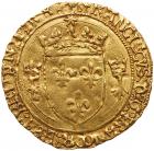 France. Francois I (1515-1547). gold Ecu d'or de Bretagne, undated (3.41g)