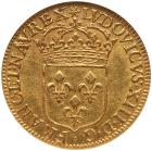 France. Louis XIII (1610-1643). Gold Ecu d'or, 1642-A, Paris