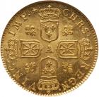 France. Louis XV (1715-1774). Gold 2 Louis d'or de Noailles, 1717-A (Paris) - 2