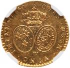 France. Louis XV (1715-1774). Gold Half Louis d'or au bandeau, 1743-W (Lille) - 2