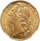 France. Louis XV (1715-1774).Gold Louis d'or au bandeau, 1748-W (Lille)