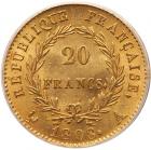 France. Napoleon I (1804-1814). gold 20 Francs, 1808-A (Paris) - 2