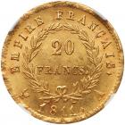 France. Napoleon I (1804-1814). gold 20 Francs, 1811-A (Paris) - 2