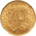 France. Second Republic (1848-1852). gold 20 Francs, 1851-A (Paris) - 2