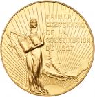 Mexico. Centennial of the Constitution, Gold Medal (50 Pesos), 1957 (41.60g)