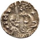 Aachen. Frederick I (Barbarossa) as Holy Roman Emperor (1152-1190). Silver Denar, undated (1.7g)