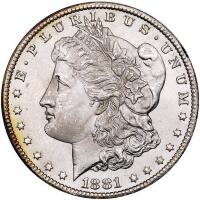 1881-CC Morgan $1 PCGS MS64