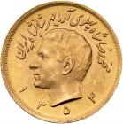 Muhammad Reza Pahlavi Shah (SH1320-1358 / 1941-1979AD). Gold 2 Â½ Pahlavi, SH1354 (1975)