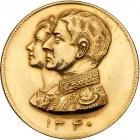 Muhammad Reza Pahlavi Shah (SH1320-1358 / 1941-1979AD). Gold Medal, SH1340 (1961)