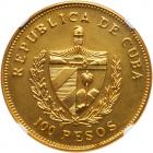 Cuba. Gold 100 Pesos, 1988