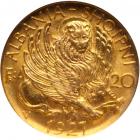 Albania. Zog I (1925-1939). Gold 20 Franga Ari, 1927-V - 2