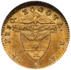 Colombia. Republic. Gold 1 Peso, 1842-RS, Bogota mint - 2