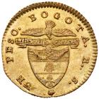 Colombia. Republic. Gold 1 Peso, 1840/39-RS, Bogota mint - 2