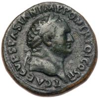 Titus. Ã Sestertius (26.47 g), AD 79-81 VF