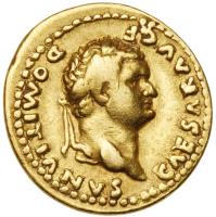 Domitian. Gold Aureus (6.22 g), as Caesar, AD 69-81 VF