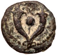 Judaea, Hasmonean Kingdom. John Hyrcanus I. Ã Prutah (1.58 g), 134-104 BCE EF