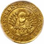 Katalin (Catherine of Brandenburg) Bethlen (1629-1630). Gold Ducat/Aranyforint, 1630. KolozsvÃ¡r/Klausenberg.