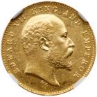 India: British. Edward VII (1901-1910). Gold Restrike 2 Annas, 1904.