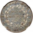 East India Company, Regal Coinage, William IV (1830-1837). Pattern Silver Â½ Rupee, 1835. - 2