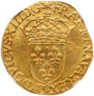 France. Louis XIII (1610-1643). gold Ecu d'or, 1636-B (3.29g)