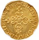 France. Louis XIII (1610-1643). gold Ecu d'or, 1636-B (3.29g) - 2