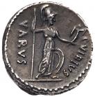 C. Vibius Varus. Silver Denarius (3.86 g), 42 BC EF - 2