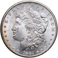 1881-CC Morgan $1 NGC MS63