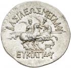 Kingdom of Baktria, Eukratides I 171-145 BC. Silver Tetradrachm (17.02 g) Superb - 2