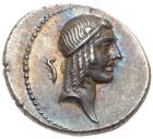 C. Piso L.f. Frugi, ca. 67 BC. Silver Denarius (3.70 g) Mint State