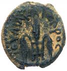 Judaea, Procuratorial. Pontius Pilate. AE Prutah (1.74 g), 26-36 CE About EF