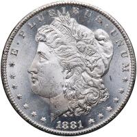1881-CC Morgan $1 NGC MS63