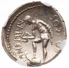 Julius Caesar. Silver Denarius (3.65 g), 43 BC - 2