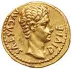 Augustus. Gold Aureus (7.92 g) 27 BC - 14 AD EF