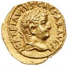 Vespasian, with Titus, as Caesar. Gold Aureus (7.69 g), AD 69-79 Superb EF - 2