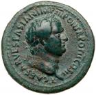 Titus. AE As, as Caesar, AD 69-79 Nearly EF