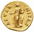Diva Faustina I. Gold Aureus (7.15 g), died AD 140/1 Nearly Mint State - 2