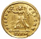 Crispus. Gold Solidus (4.37 g), Caesar, AD 317-326 Nearly EF - 2