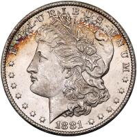 1881-CC Morgan $1 PCGS MS63