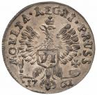 VI Groschen 1761. Konigsberg. 2.69 gm. - 2