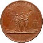 Medal. Bronze. 65 mm. - 2